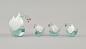 Preview: Lauscha Glasfigur Schwan mit 3 Küken 5 cm