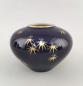Preview: Porzellan Vase Echt- kobalt handbemalt gold 60er Jahre Vintage