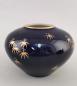 Preview: Porzellan Vase Echt- kobalt handbemalt gold 60er Jahre Vintage