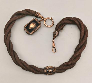Haar-Uhrkette Biedermeier