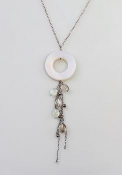 Collier mit Schmucksteinen Rauchquarz