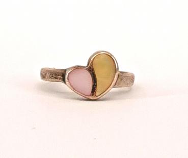 Herz- Ring Perlmutt