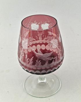 Großer Cognac Schwenker Jagdliches Motiv