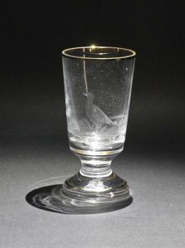 Handgeschliffener Becher Fasan