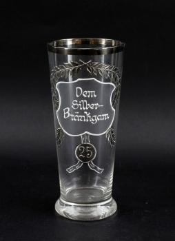 Andenken-Glas Silberhochzeit