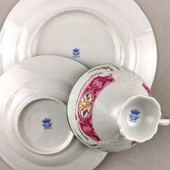 Sammeltasse Plaue Schierholz Rosendekor