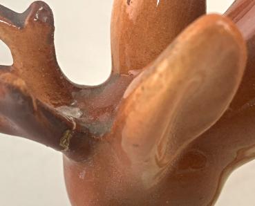 Porzellan Figur Rehbock Thüringen grasend