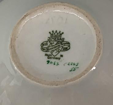 Dose Henneberger Porzellan Ilmenau Thüringen 50/60er Jahre Design