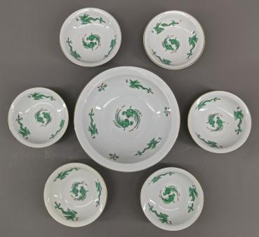 Dessertgarnitur Grüner Drache Kaestner