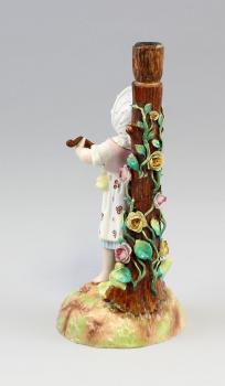 Biedermeier-Figur Mädchen mit Laute