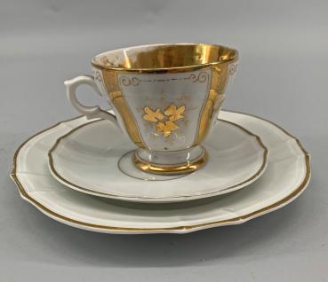 Porzellan Vitrinen-Tasse Krister Biedermeier "Ich gratulire"
