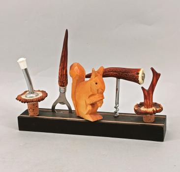 Jagdliche Bar-Garnitur Eichhörnchen
