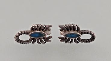 Silberne Ohrstecker Skorpion 1,3 x 0,7 cm