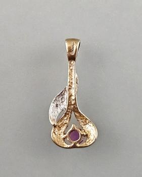 Preview: Goldener Brillant-Topas Anhänger