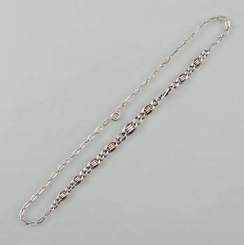 Silberne Kette L 44 cm