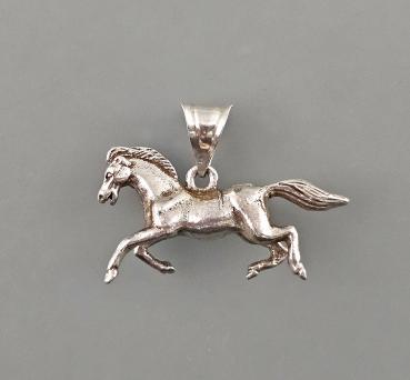 Silberner Anhänger Pferd 3x2 cm