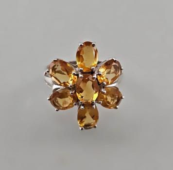 Citrin-Ring Blüte