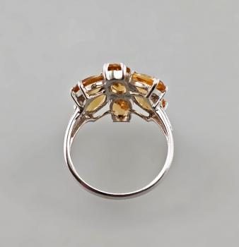 Citrin-Ring Blüte