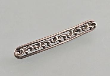Silberne Stab-Brosche L 5 cm