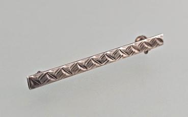 Silberne Stab-Brosche L 5 cm