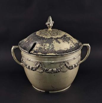 versilberte Bowle