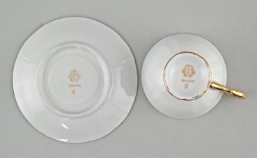 Mokkatasse Goldauflage