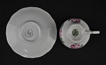 Mokkatasse Rosendekor