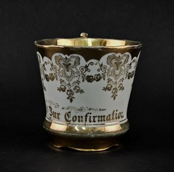Tasse "Zur Confirmation" Jugendstil