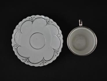 Silberhochzeitstasse "Dem Silberbräutigam"