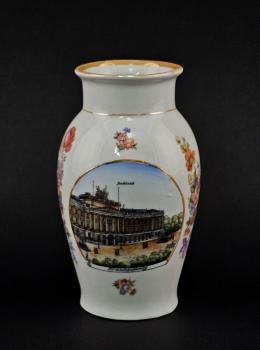 Andenken-Vase Braunschweig Schloss Blumendekor