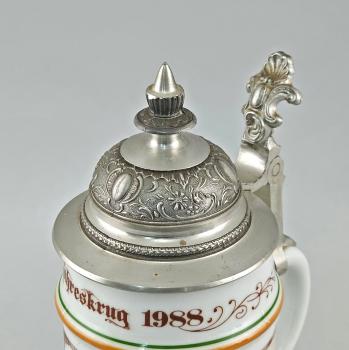 Sammler-Bierkrug Saarfürst Merzig Jahreskrug 1988