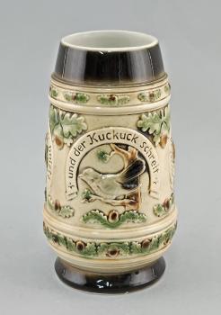 Sammler-Bierkrug Sitzendorf "erotisches"Jagdmotiv