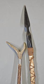 Saufeder und Geweih-Zielstock