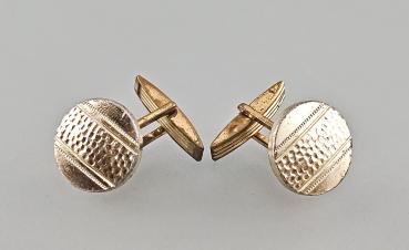 Paar Manschettenknöpfe Art déco geometrisch Vintage D1,5cm