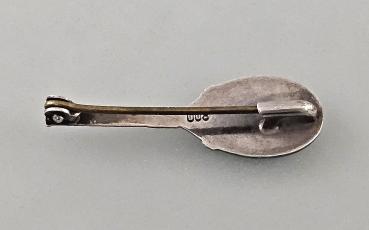 Silber-Brosche Tennisschläger 1,2x3,4cm