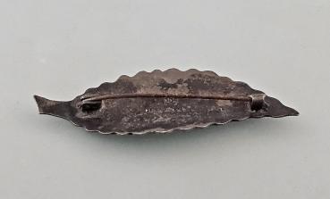 Silber-Brosche Blatt