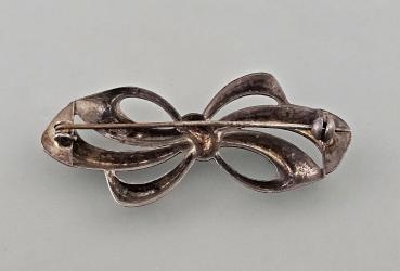 Silber-Brosche Schleife
