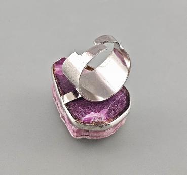 Üppiger Rosenquarz-Ring