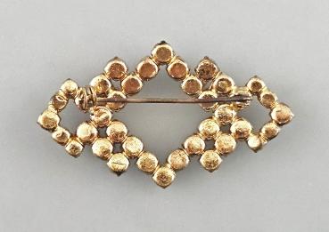 Modeschmuck-Brosche Vintage Granat