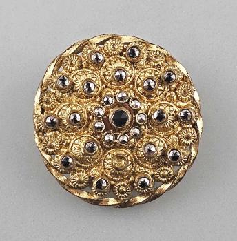 Modeschmuck-Brosche Vintage Markasiten antik