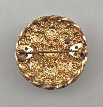 Modeschmuck-Brosche Vintage Markasiten antik