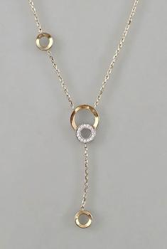Gold-Garnitur Armband Ohrstecker Collier