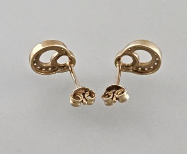 Gold-Garnitur Armband Ohrstecker Collier