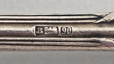 Versilberter Tortenheber Bahner 90er Auflage Kreuzbandrelief L 24 cm