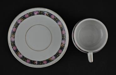 Mokkatasse Rosenbordüre