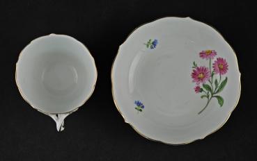 Mokkatasse Meissen Blumendekor