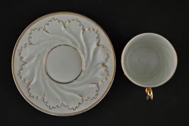 SammelgedeckTasse mit Untertasse Golddekor