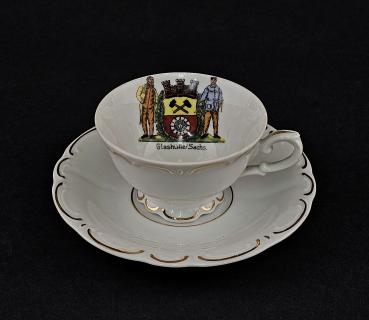 Andenken Mokka-Tasse Glashütte / Sachs.