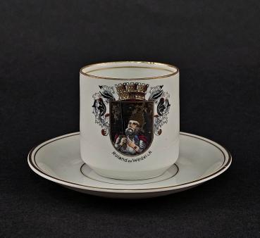 Andenken Mokka-Tasse Roland zu Wedel i. H.