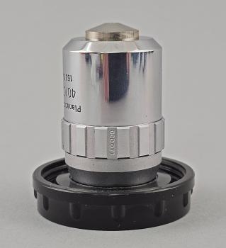 Preview: Mikroskop-Objektiv Carl Zeiss Jena Planachromat 40/0,65 160/0,17 RMS Vorserie?